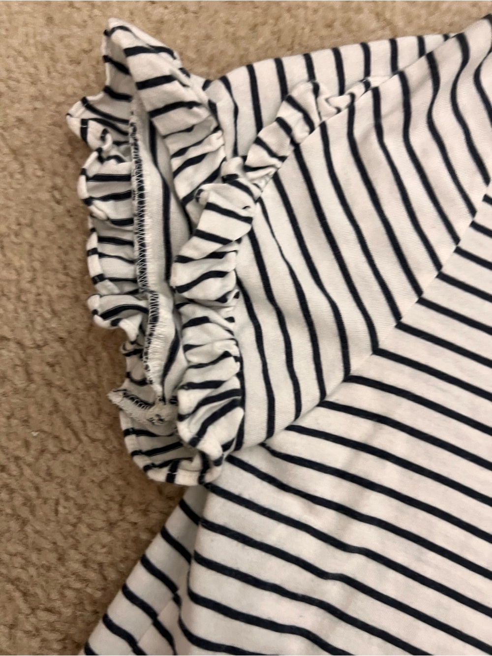 LOFT Ruffle Sleeve Top - Picture 2 of 5